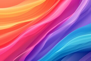 Gradient snippets rainbow multicolored androgynous shreds, neon light backdrop. Vivid bright gradient. Geometric inclusion radiant beaming shining. spectrum brilliant abstract backdrop