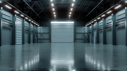 Fototapeta premium 3d render of dark abstract concrete interior tunnel design with lighting.background, black, 3d, dark, space, room, interior, garage, abstract, showroom, museum, light, perspective, building, neon, 