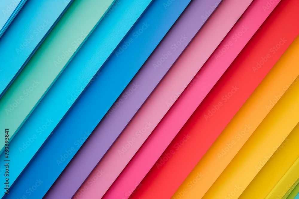 Poster gradient snippets rainbow multicolored whirlpool shreds, neon light tint. vivid bright genderfluid. 