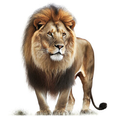 lion isolated on white background