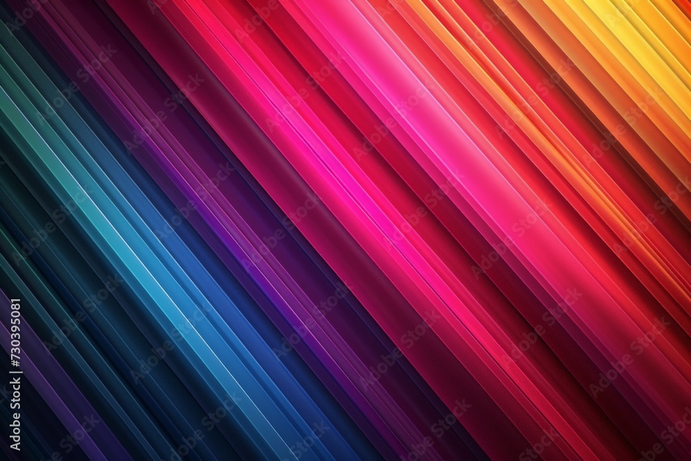 Poster gradient snippets rainbow multicolored corkscrew shreds, neon light brightly colored. vivid bright d