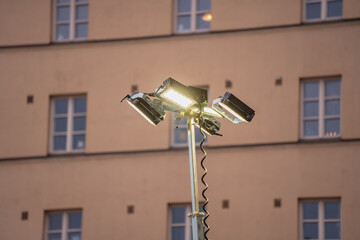 Light tower electrical LED lamps