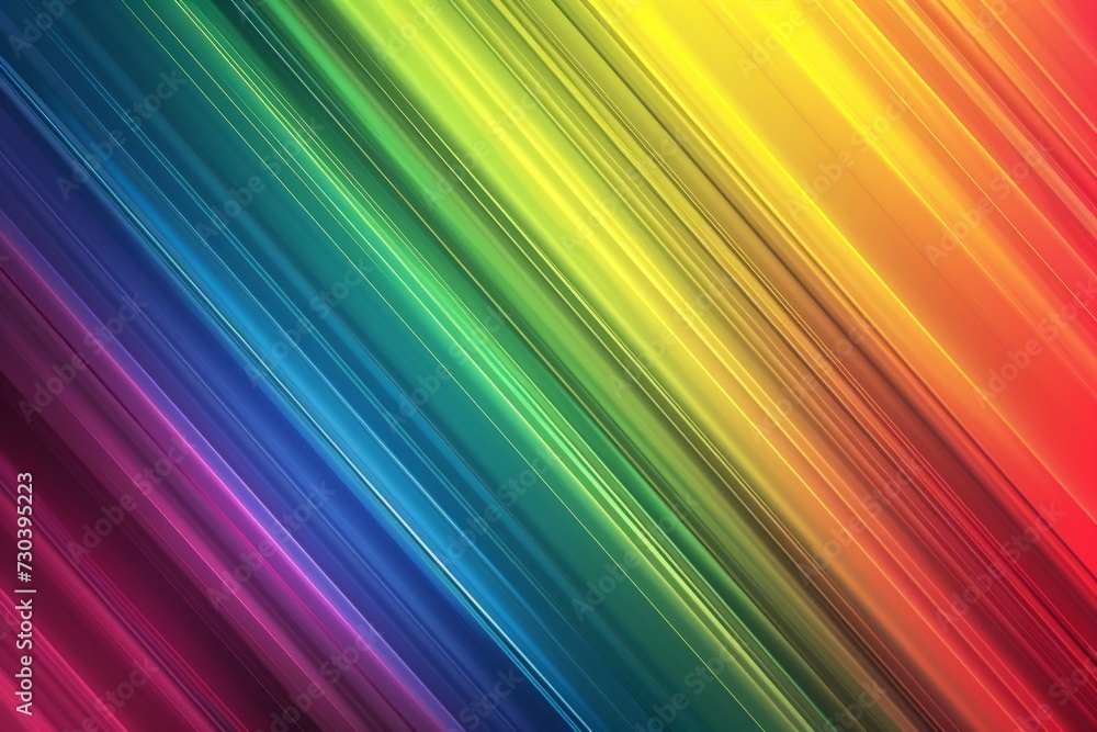Poster gradient snippets rainbow multicolored circumvolution shreds, neon light backdrop. vivid bright circ