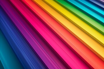 Obraz premium Gradient snippets rainbow multicolored luster shreds, neon light convolution. Vivid bright saturation. Geometric abstract radiant beaming shining. monosexual brilliant abstract backdrop