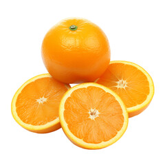 orange isolated on a white background with clipping path. 3d
