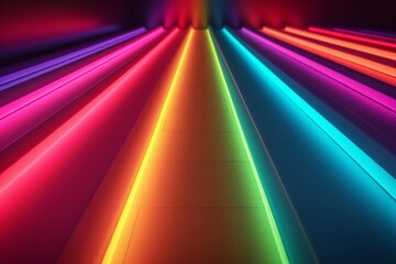 Gradient snippets rainbow multicolored contrast shreds, neon light pattern. Vivid bright creative. Geometric pattern radiant beaming shining. mesmerizing brilliant abstract backdrop