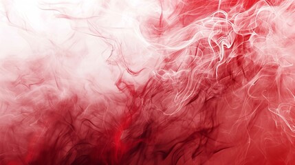 Abstract Banner with Dark Red and White Smoke