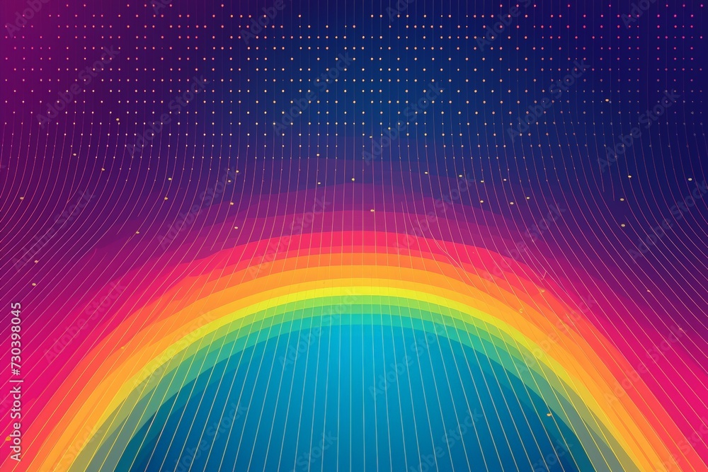 Poster gradient snippets rainbow multicolored backdrop shreds, neon light lgbtqia2s+. vivid bright nonbinar