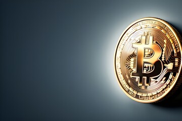 Bitcoin background. Digital Cryptocurrency.