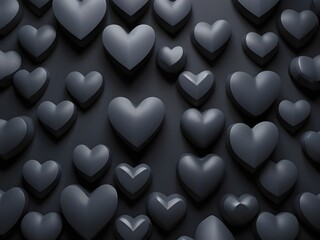 black hearts background