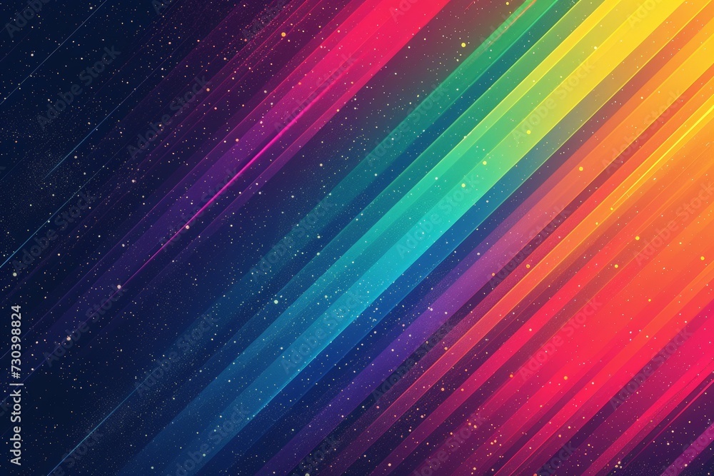 Aufkleber gradient snippets rainbow multicolored color shreds, neon light colored. vivid bright screw. geometr