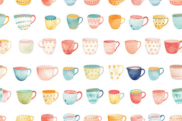 Pastel Kitchenware Pattern