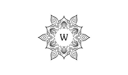 Luxury Flower Star Alphabetical Logo