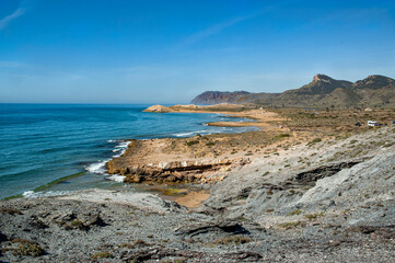 Coastline of Cabo de Gata Nijar Natural Park, Spain