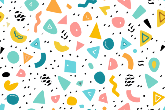 Seamless Pastel Geometric Pattern