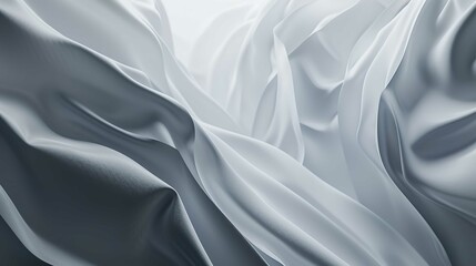 Abstract Gray Background with Realistic Lighting