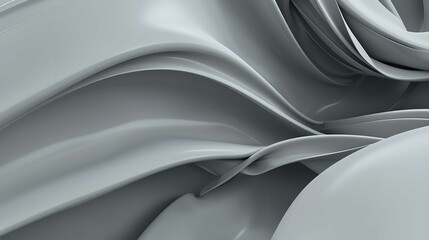 Abstract Gray Background with Realistic Lighting