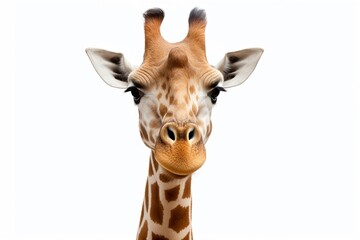 Obraz premium Giraffe isolated on white background 