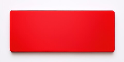 Red rectangle isolated on white background