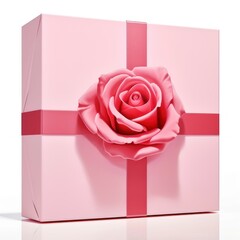 Rose handmade shiny gift box