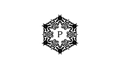 Obraz premium Luxury Alphabetical Star Logo
