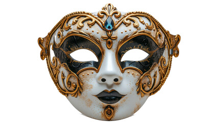 Opera carnival mask Isolated transparent background. PNG Format.