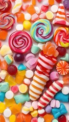 Fototapeta na wymiar colorful jelly candy, ai generated