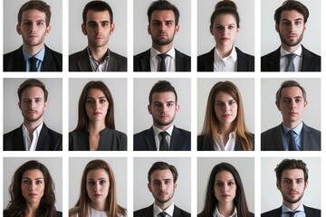 a composite image showing a virtual team meeting, with individuals displayed in a grid layout typical of online conference calls.