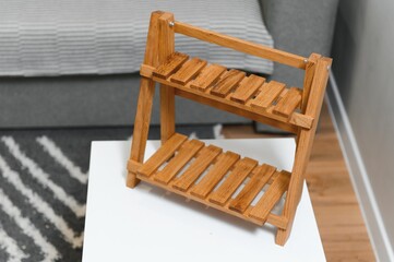handmade kraft wooden shelf for home