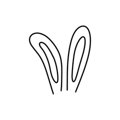 Hand drawn bunny ears