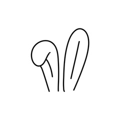 Hand drawn bunny ears