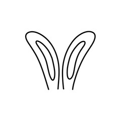 Obraz premium Hand drawn bunny ears