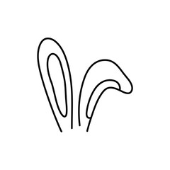 Hand drawn bunny ears