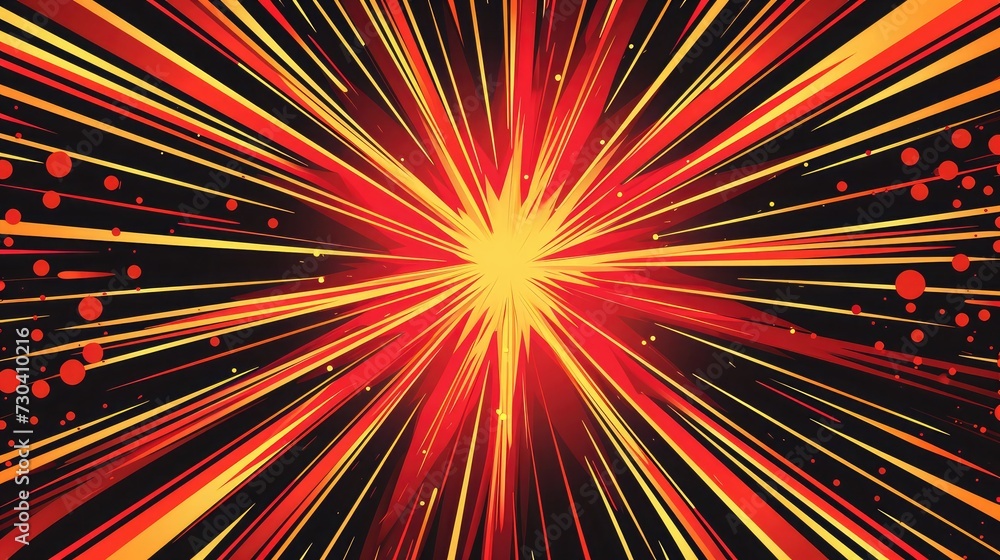 Aufkleber exploding star burst texture japanese radius cartoon pattern abstract background