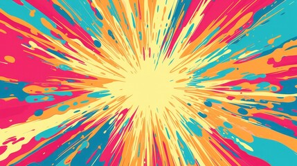 Exploding star burst texture japanese radius cartoon pattern abstract background