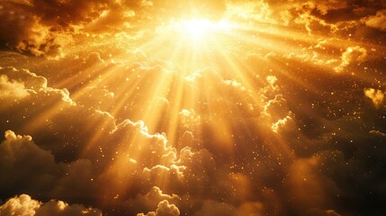 God light in heaven symbolizing divine presence, truth, spiritual illumination, God love and grace....