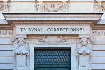 Outside of the Tribunal correctionnel de Paris