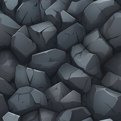 Patr&oacute;n Textura de Pared o suelo de roca enlosable sin bordes estilo para videojuegos