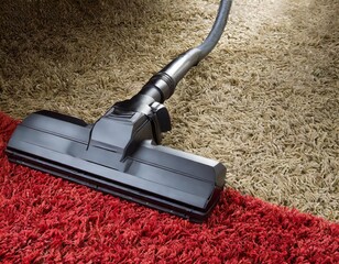 Generated image of a vacuum cleaner on the carpet