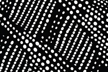 White diagonal dots and dashes seamless pattern 
