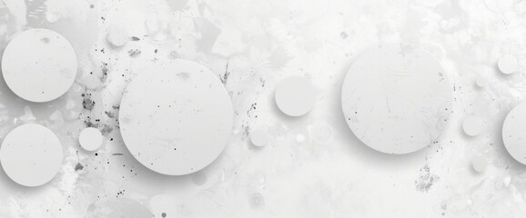 a white grungy background with circles Generative AI