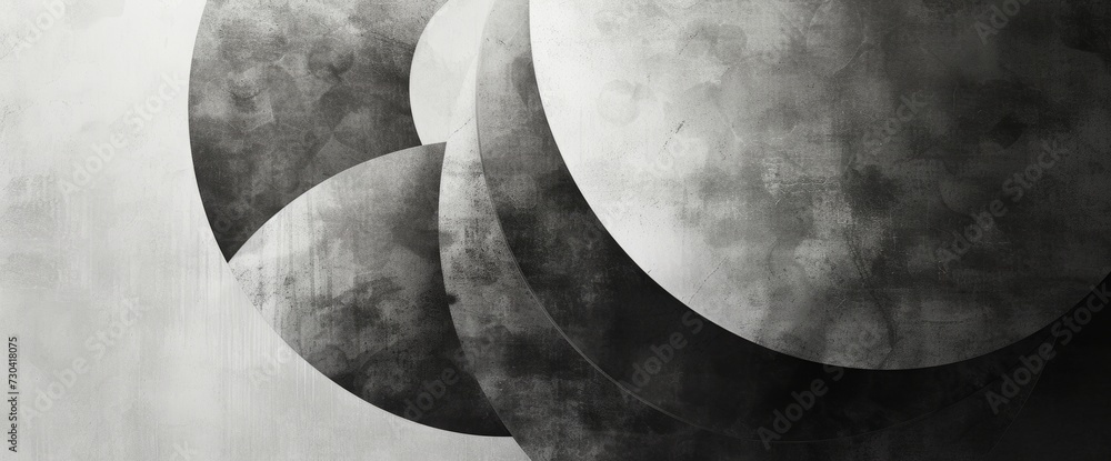 Poster black and white circles are on the front generative ai