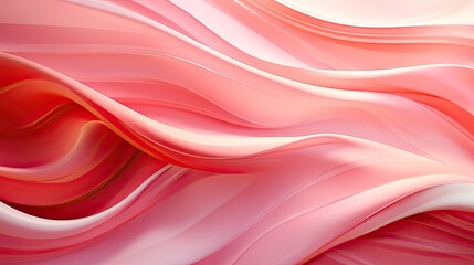 A wave pattern on a pink satin background creates an elegant and soothing design
