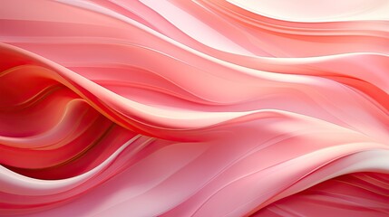 Obraz premium A wave pattern on a pink satin background creates an elegant and soothing design