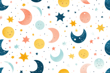 Pastel Night Sky Pattern