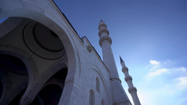 Melike Hatun Mosque is a mosque in Ankara, Turkey 4K