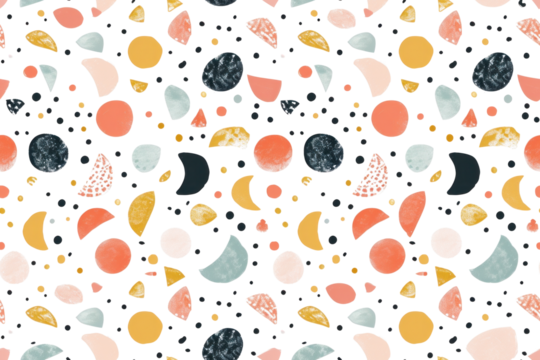 Seamless Pastel Night Pattern