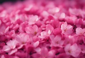 Fototapeta premium Cherry Blossom Petal Pile Pink