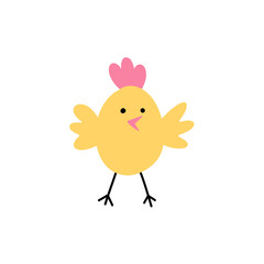 cute yellow chick