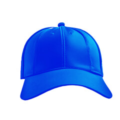 black baseball cap mockup front view isolated on transparent background